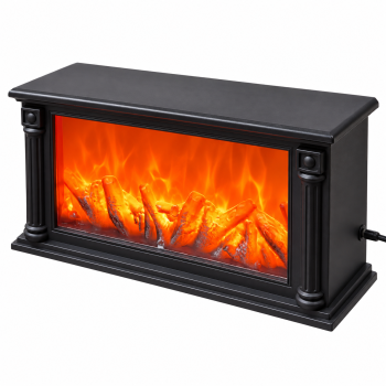 Dekoratyvinis LED židinys, 39,5 × 19,5 × 10 cm, USB / baterijos, 1–2 W