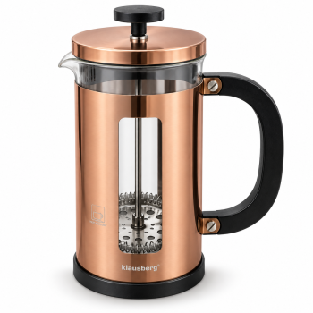 French press kavos ir arbatos plikytuvas Klausberg KB-7740, 1000 ml, Rose Gold