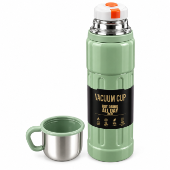 Termosas su puodeliu Vacuum Cup 1000 ml, 18/8 nerūdijantis plienas Termosas su puodeliu Vacuum Cup 1000 ml, 18/8 nerūdijantis plienas