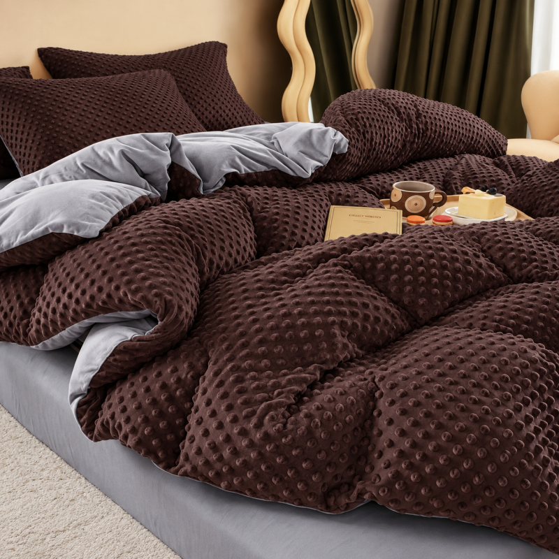 Pliušinis 160 x 200 cm Minky 3D patalynės komplektas Paris Home Textile, 100 % mikropluoštas
