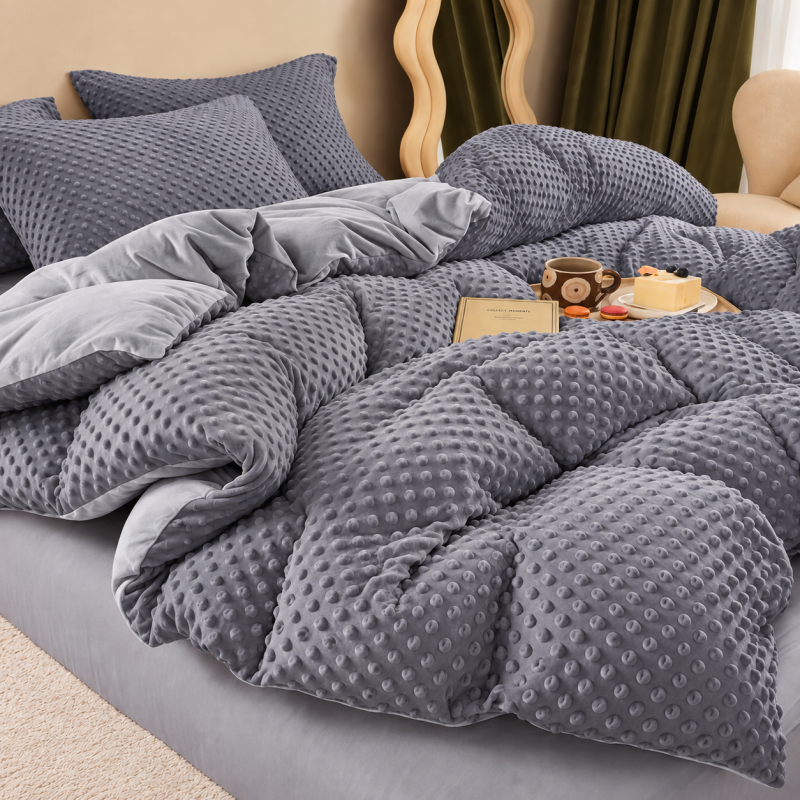 Pliušinis 160 x 200 cm Minky 3D patalynės komplektas Paris Home Textile, 100 % mikropluoštas