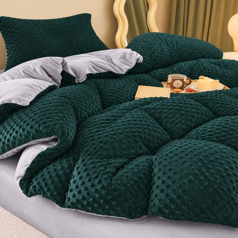Pliušinis 200 x 220 cm Minky 3D patalynės komplektas Paris Home Textile, 100 % mikropluoštas Pliušinis 200 x 220 cm Minky 3D patalynės komplektas Paris Home Textile, 100 % mikropluoštas