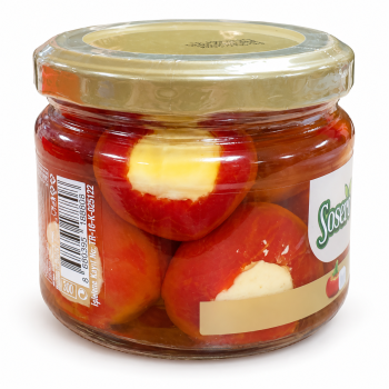 Turkiškos vyšninės paprikos, įdarytos sūriu, Sosero 290 g
