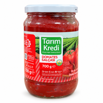 Turkiška dvigubai koncentruota pomidorų pasta Tarım Kredi 28% Brix, 700 g