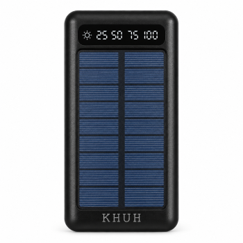 Saulės energijos išorinė baterija KHUH-62 20000 mAh su integruotais laidais Saulės energijos išorinė baterija KHUH-62 20000 mAh su integruotais laidais
