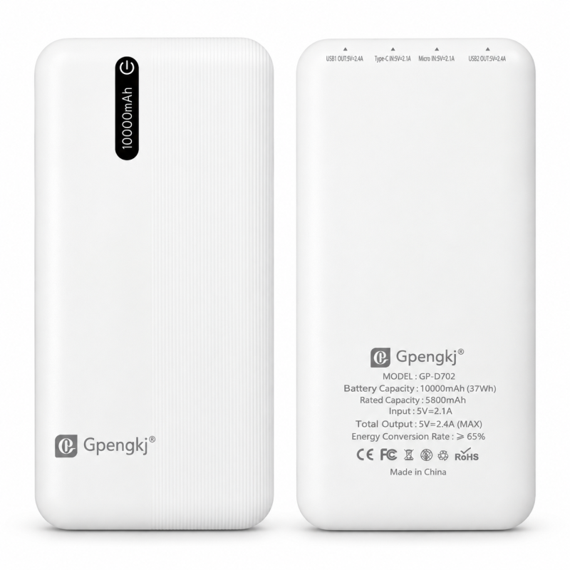 Išorinė baterija Gpengkj GP-D702 10000 mAh, 2 USB
