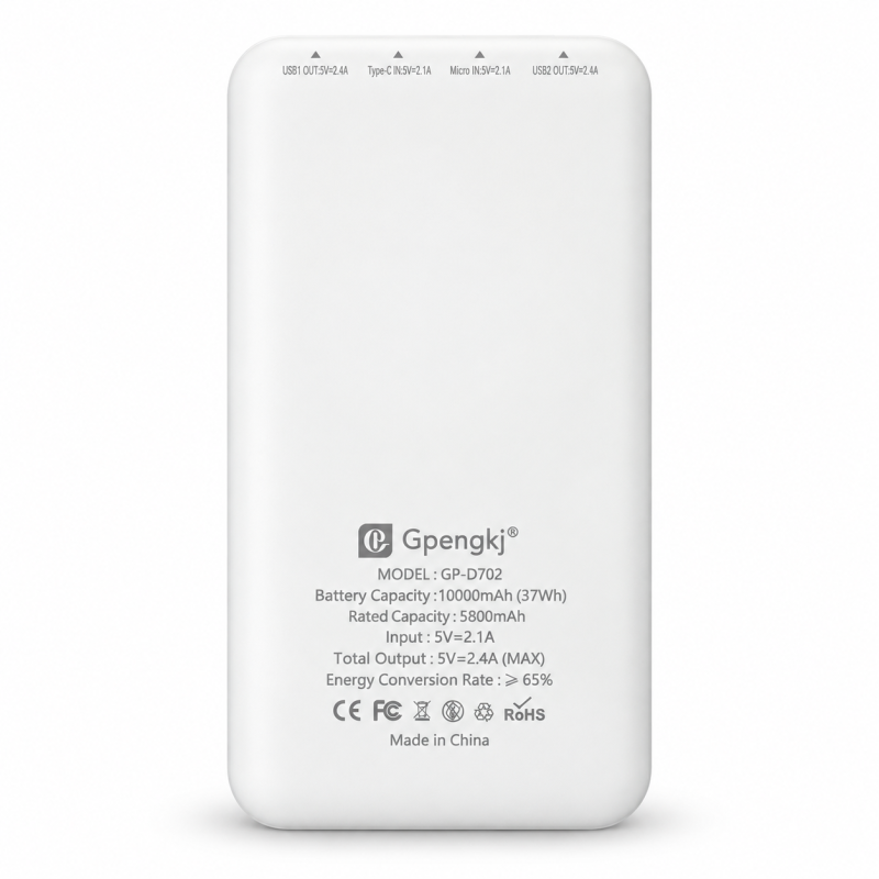 Išorinė baterija Gpengkj GP-D702 10000 mAh, 2 USB