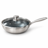 Wok keptuvė su stikliniu dangčiu Edenberg EB-7655, 28 cm, 4,3 l