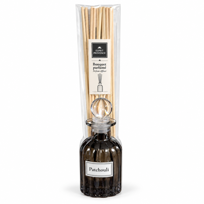 Prancūziškas namų kvapas su lazdelėmis Esprit Provence Patchouli – pačiulių aromatas, 100 ml Prancūziškas namų kvapas su lazdelėmis Esprit Provence Patchouli – pačiulių aromatas, 100 ml