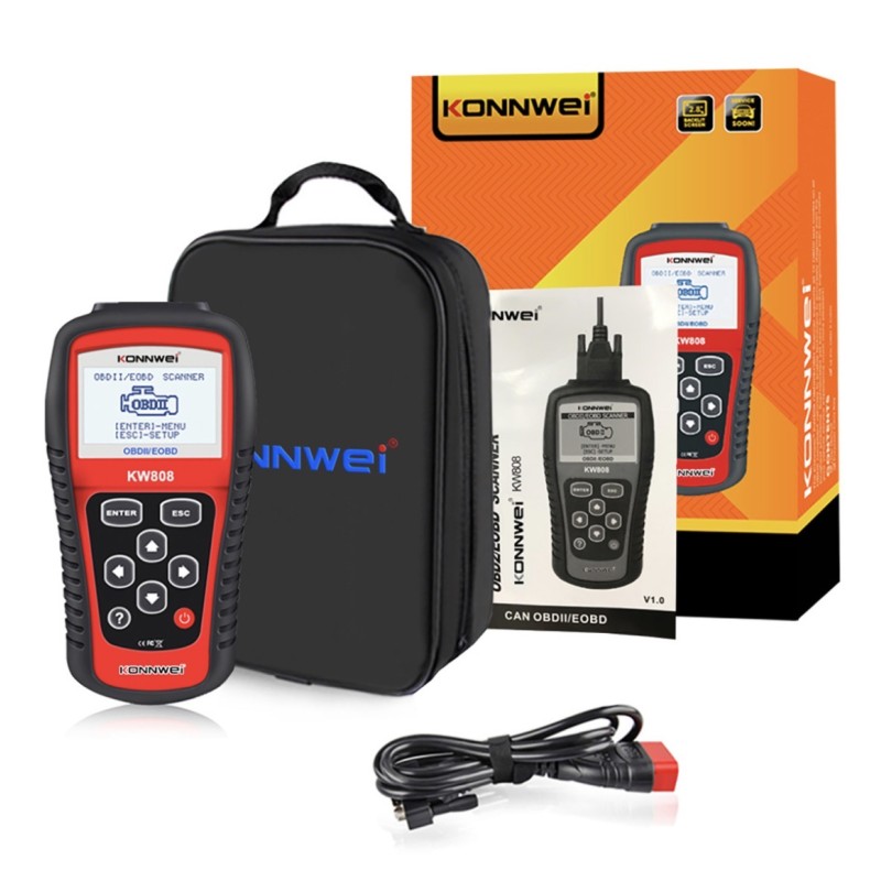 Automobilio diagnostikos prietaisas KONNWEI KW808 OBD2/EOBD Automobilio diagnostikos prietaisas KONNWEI KW808 OBD2/EOBD