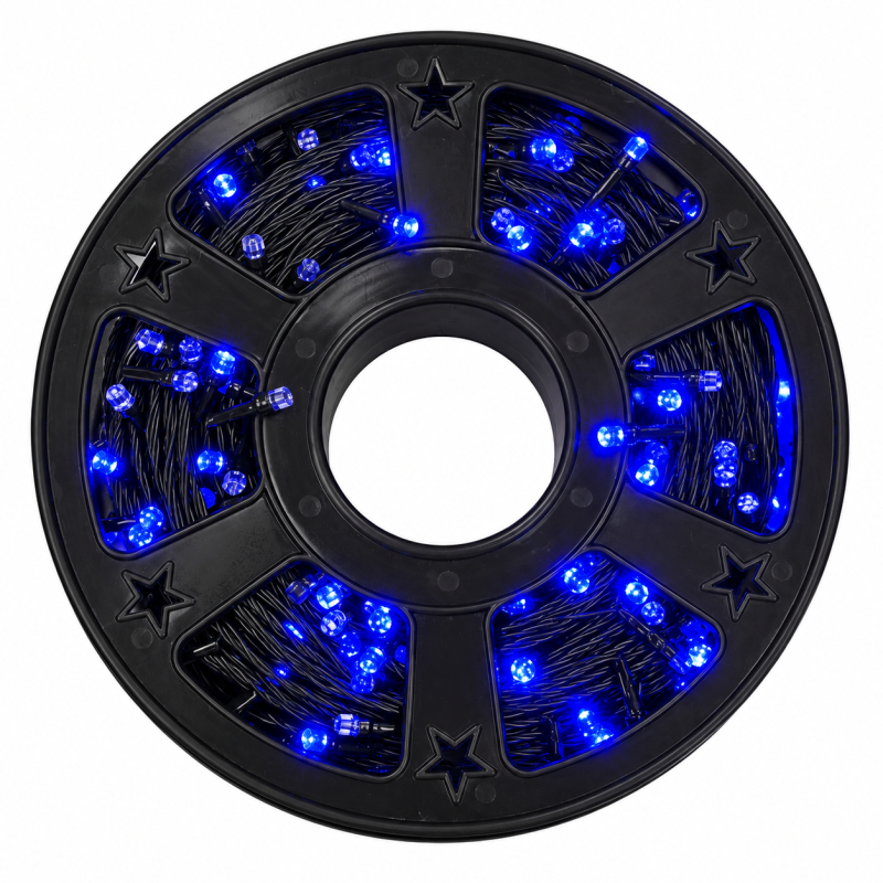 LED girlianda ant ritės, 100 m, 4 švietimo spalvų pasirinkimas LED girlianda ant ritės, 100 m, 4 švietimo spalvų pasirinkimas