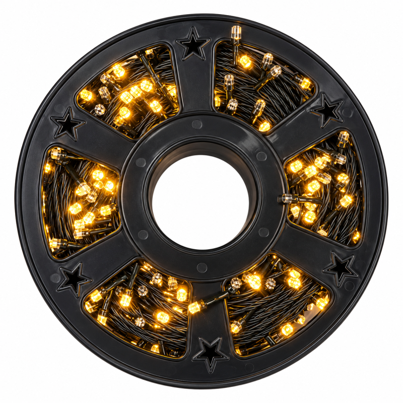 LED girlianda ant ritės, 100 m, 4 švietimo spalvų pasirinkimas LED girlianda ant ritės, 100 m, 4 švietimo spalvų pasirinkimas