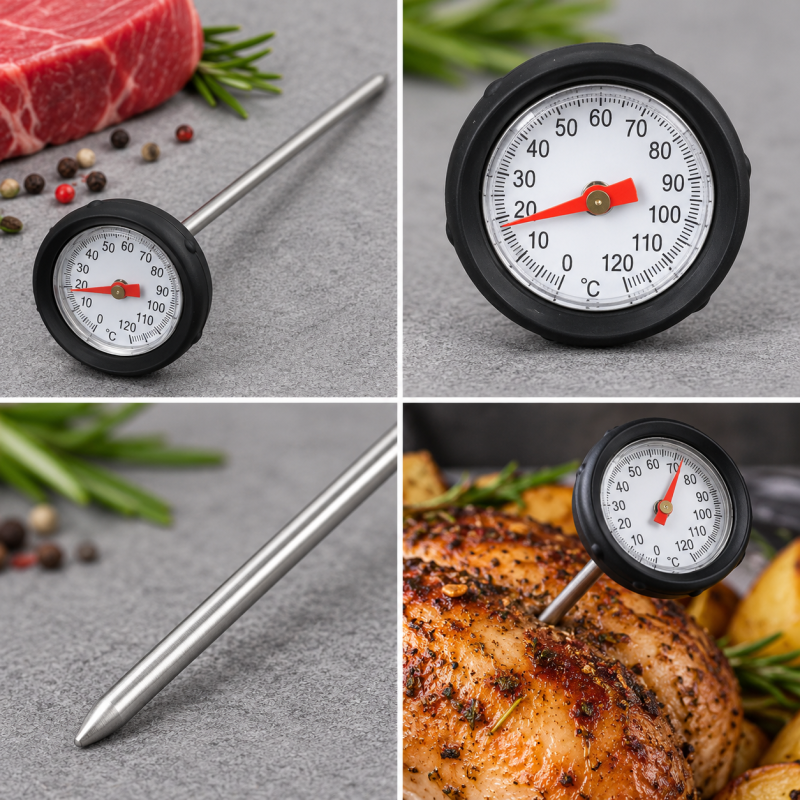Virtuvinis maisto ir mėsos termometras Brunbeste, 0–120 °C, 15 cm Virtuvinis maisto ir mėsos termometras Brunbeste, 0–120 °C, 15 cm