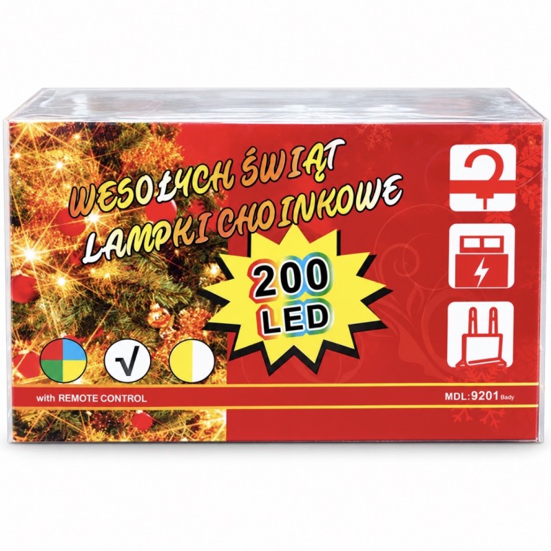 LED lempučių užuolaida 200 LED, 3 x 2 m, su pulteliu LED lempučių užuolaida 200 LED, 3 x 2 m, su pulteliu