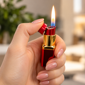 Žiebtuvėlis lūpdažio formos – 4 spalvų pasirinkimas